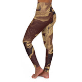 Abstract Marble High Waisted Yoga Leggings | Comfortable & Stylish