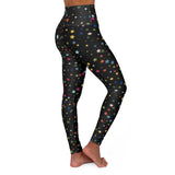 Colorful Star High Waisted Yoga Leggings | Comfortable Fitness Wear