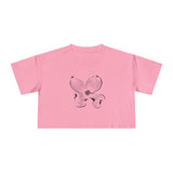 Floral Women's Crop Tee - Stylish & Comfortable Summer Top
