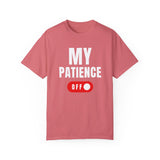 Funny Unisex T-Shirt - 'MY PATIENCE OFF' Graphic Tee