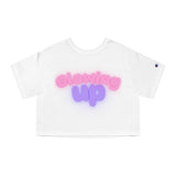 Glowing Up Women's Cropped T-Shirt - Trendy Casual Wear