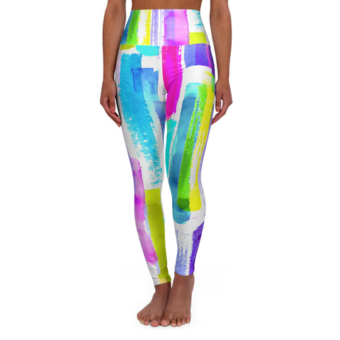 Colorful High Waisted Yoga Leggings - Trendy Fitness Wear
