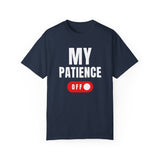 Funny Unisex T-Shirt - 'MY PATIENCE OFF' Graphic Tee