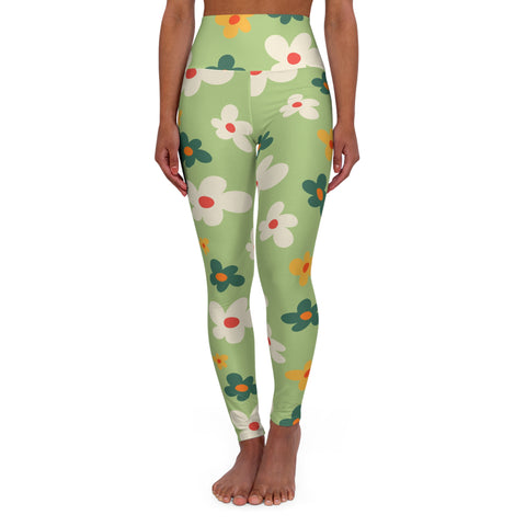 Floral High Waisted Yoga Leggings
