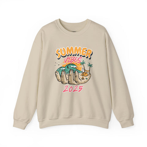 Summer Vibes Unisex Crewneck Sweatshirt - Cozy Casual Wear