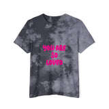 Women's Baby Tee - 'You Are So Loved' Pink Graphic Tee for Self-Love & Affirmations