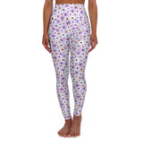 Floral High Waisted Yoga Leggings - Comfortable Activewear