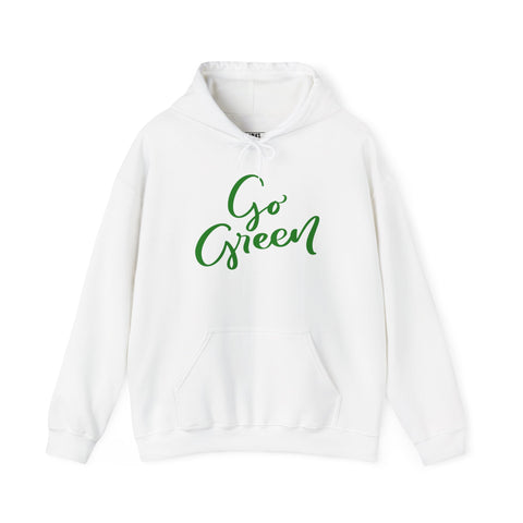 Eco-Friendly 'Go Green' Unisex Hoodie