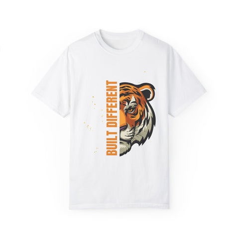 Built Different Tiger Unisex Garment-Dyed T-Shirt