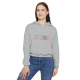 Strong Woman Cinched Bottom Hoodie - Empowering, Cozy and Stylish