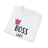 Boss Lady Unisex Softstyle T-Shirt - Empowering Tee for Women