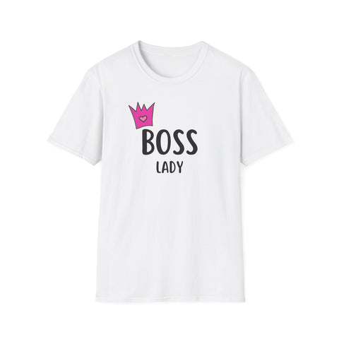 Boss Lady Unisex Softstyle T-Shirt - Empowering Tee for Women