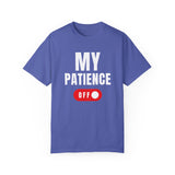 Funny Unisex T-Shirt - 'MY PATIENCE OFF' Graphic Tee