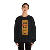 Smile Every Day Crewneck Sweatshirt - Cozy Gift, Positive Vibes