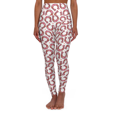 Festive Horseshoe High Waisted Yoga Leggings