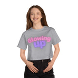 Glowing Up Women's Cropped T-Shirt - Trendy Casual Wear
