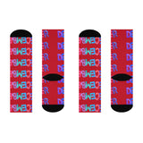 Playful December Cushioned Crew Socks - Perfect for Holiday Cheer!