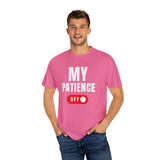Funny Unisex T-Shirt - 'MY PATIENCE OFF' Graphic Tee