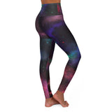 Cosmic High Waisted Yoga Leggings - Galaxy Print Activewear