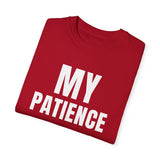 Funny Unisex T-Shirt - 'MY PATIENCE OFF' Graphic Tee