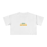 Stay Motivated Women's Crop Tee - Inspirational Casual Wear