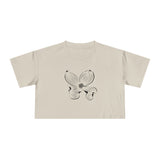 Floral Women's Crop Tee - Stylish & Comfortable Summer Top