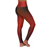 High Waisted Yoga Leggings - Stylish Ombre Fitness Wear