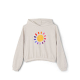 Sunshine Vibes Women's Cinched Bottom Hoodie - Cozy & Stylish