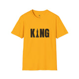 Unisex KING Chess T-Shirt - Softstyle Graphic Tee for Game Lovers