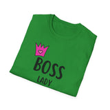 Boss Lady Unisex Softstyle T-Shirt - Empowering Tee for Women