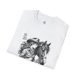 Unisex Softstyle T-Shirt - Rodeo Cowgirl Graphic Tee | Perfect for Country Lovers & Rodeo Events