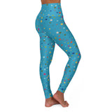 Star-Pattern High Waisted Yoga Leggings
