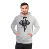 Elephant Graphic Athletic Hoodie - Stylish & Comfortable