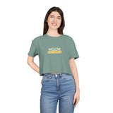 Stay Motivated Women's Crop Tee - Inspirational Casual Wear