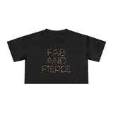 Fabulous and Fierce Women's Crop Tee | Floral Graphic Tee for Stylish Comfort
