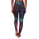 Cosmic High Waisted Yoga Leggings - Galaxy Print Activewear