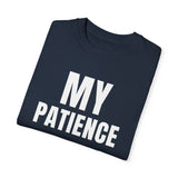 Funny Unisex T-Shirt - 'MY PATIENCE OFF' Graphic Tee