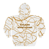 Unisex Chain Breaker Hoodie - Gold Chain Design
