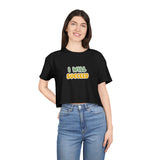 Inspirational Women's Crop Tee - "I Will Succeed" Motivational Shirt