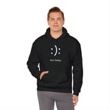Inspirational Unisex Hooded Sweatshirt - 'You today' Black Sweatshirt