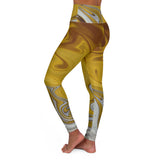 Abstract Marble High Waisted Yoga Leggings | Stylish Activewear