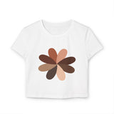 Stylish Women's Baby Tee with Floral Design – Casual Summer Top