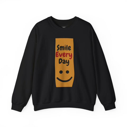Smile Every Day Crewneck Sweatshirt - Cozy Gift, Positive Vibes