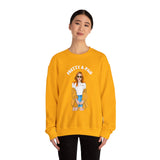 Chic and Comfy Sweatshirt - 'Pretty & Paid' Graphic Crewneck