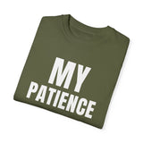 Funny Unisex T-Shirt - 'MY PATIENCE OFF' Graphic Tee