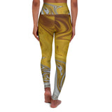 Abstract Marble High Waisted Yoga Leggings | Stylish Activewear