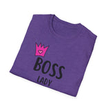 Boss Lady Unisex Softstyle T-Shirt - Empowering Tee for Women