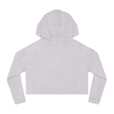 Heart Pattern Cropped Hoodie - Stylish Women's Sweatshirt