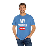 Funny Unisex T-Shirt - 'MY PATIENCE OFF' Graphic Tee