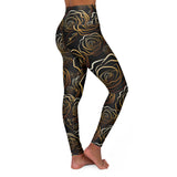 Elegant Floral High Waisted Yoga Leggings | Fitness & Fashion